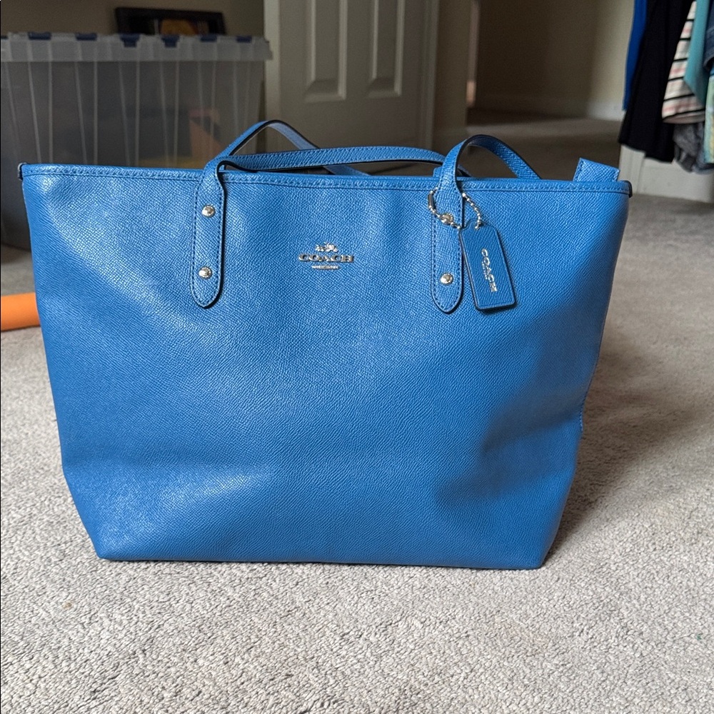 Coach Vibrant Blue Tote Bag